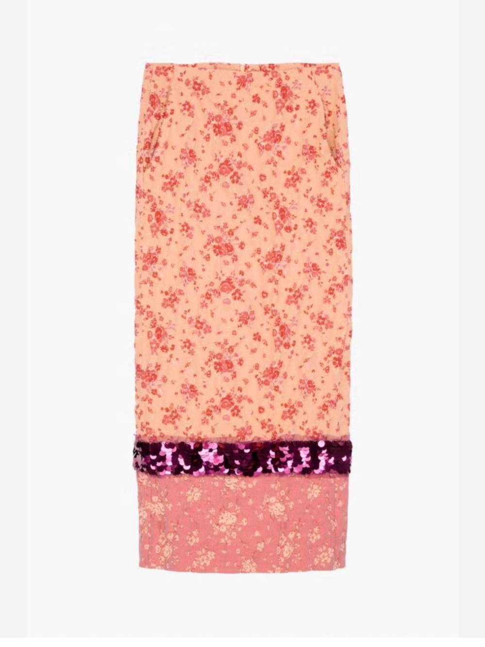 Zara sequin Jacquard skirt limited edition